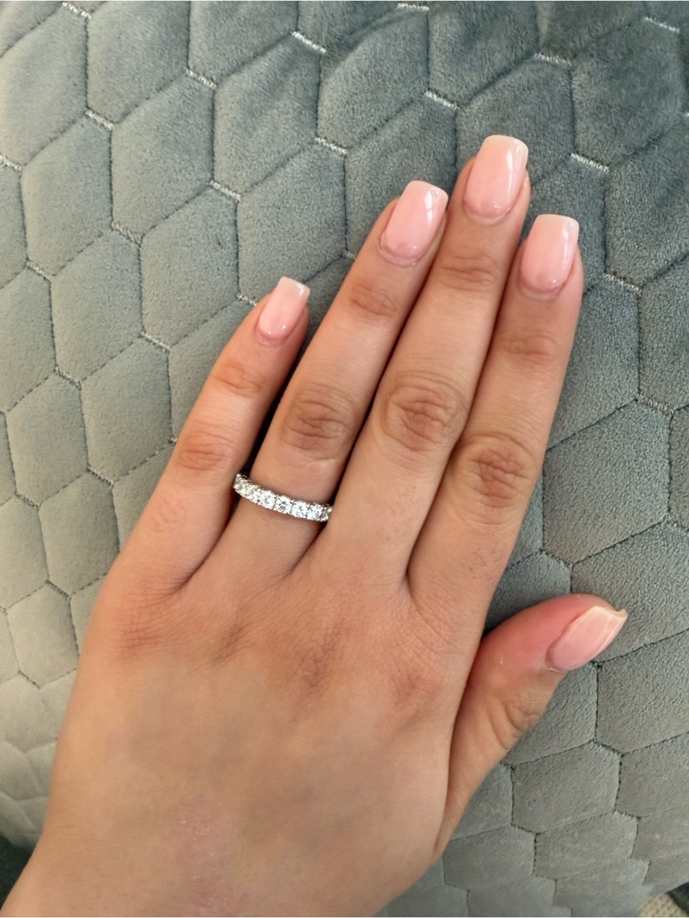 Cubic Zirconia Eternity Band